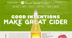 Desktop Screenshot of goodintentcider.com